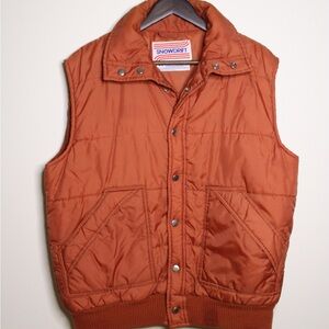 Vintage 70’s Snowdrift Rust Orange Vest